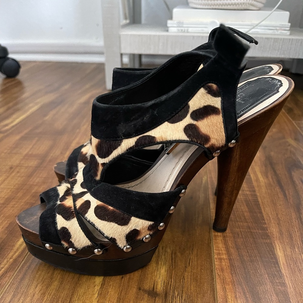 Christian Dior Leopard Platform Heel